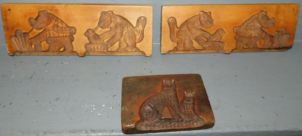 Three Antique Wood Chocolate Molds (1 of 3)