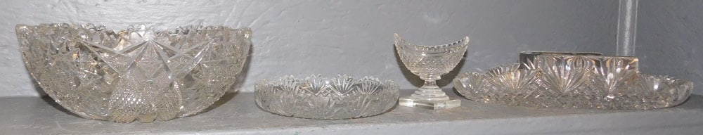 Lot Cut Glass Items (1 of 5)