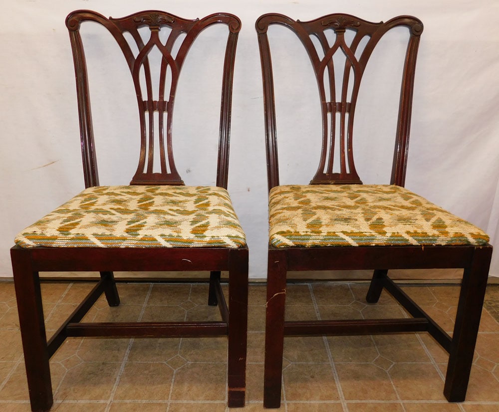 Pair Mahogany Side Chairs (1 of 5)