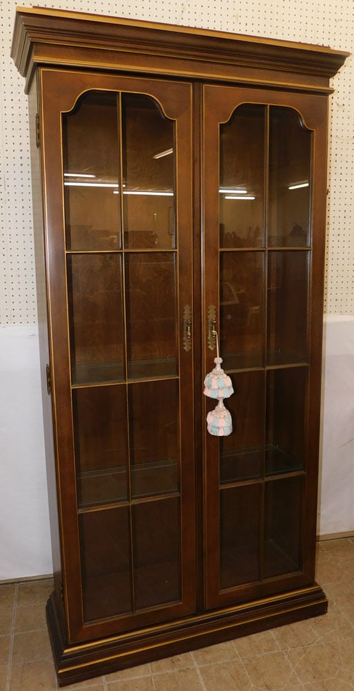 Cherry Lighted Cabinet (1 of 3)