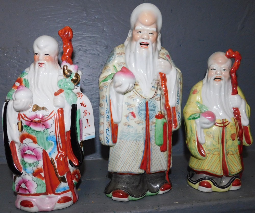 Three Oriental Porcelain Figures (1 of 5)