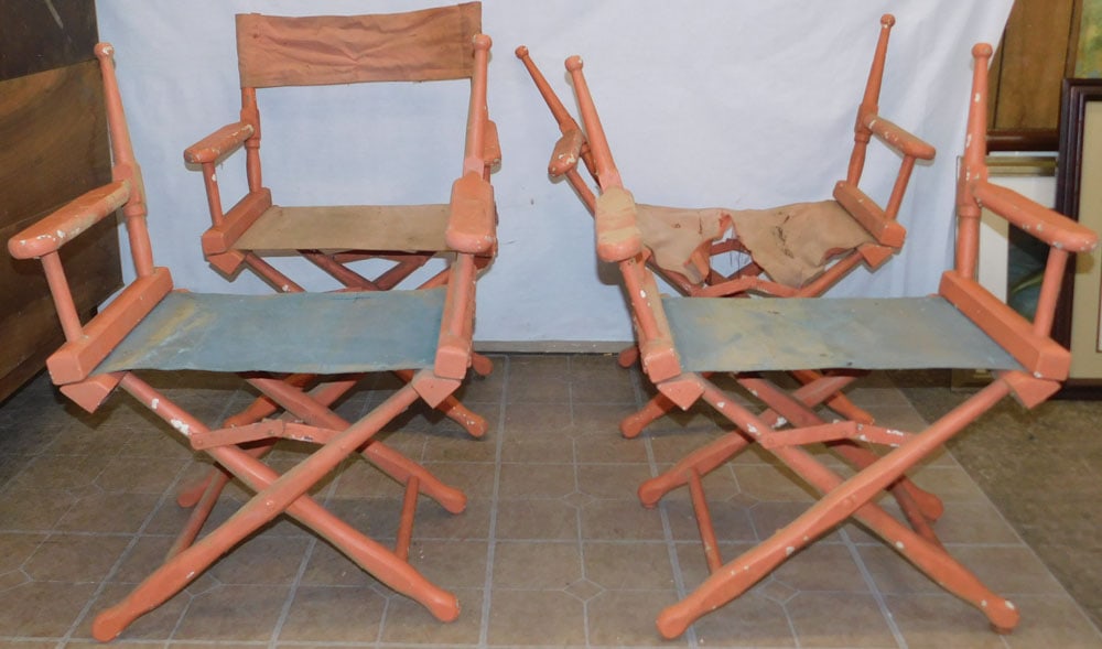 Lot Four Painted Director Chairs (1 of 3)
