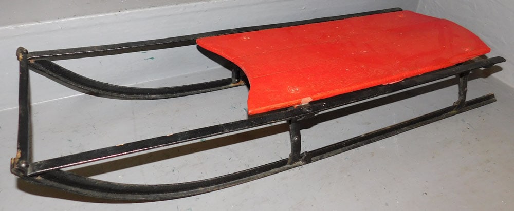 Antique Painted Snow Sled (1 of 3)