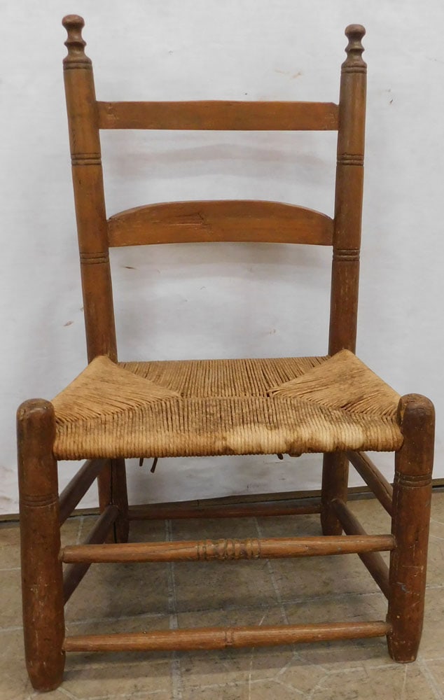 18th C Ladderback Side Chair (1 of 3)