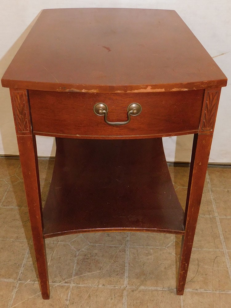 Mahogany One Drawer End Table By Mersham (1 of 4)