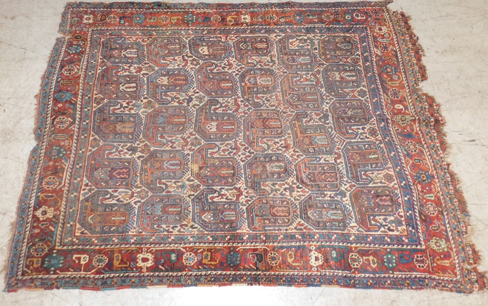 6' 5" X 4' 11" Antique Hand Made Rug (1 of 8)