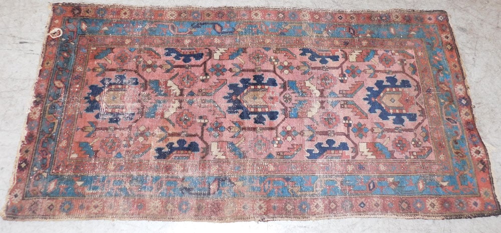 6' 1" X 3' 1" Antique Hand Made Rug (1 of 5)