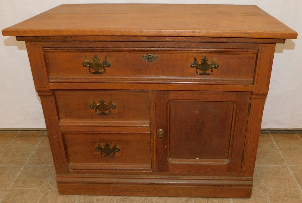 Antique Oak Wash Stand (1 of 6)