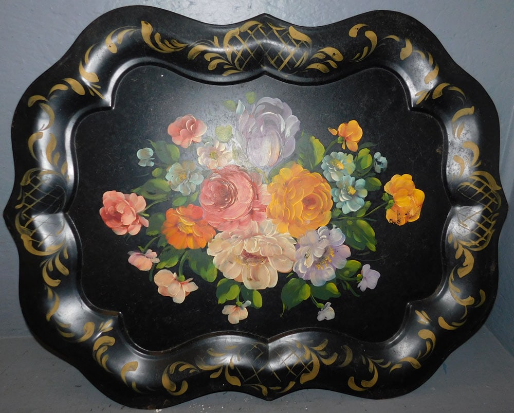 Painted Tole Tray (1 of 3)