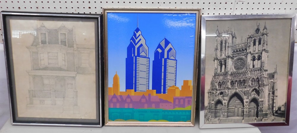 Two Framed Prints - Framed Drawing (1 of 4)