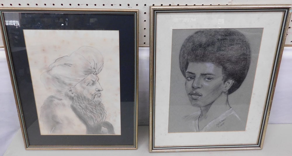 Two Framed Drawings (1 of 6)
