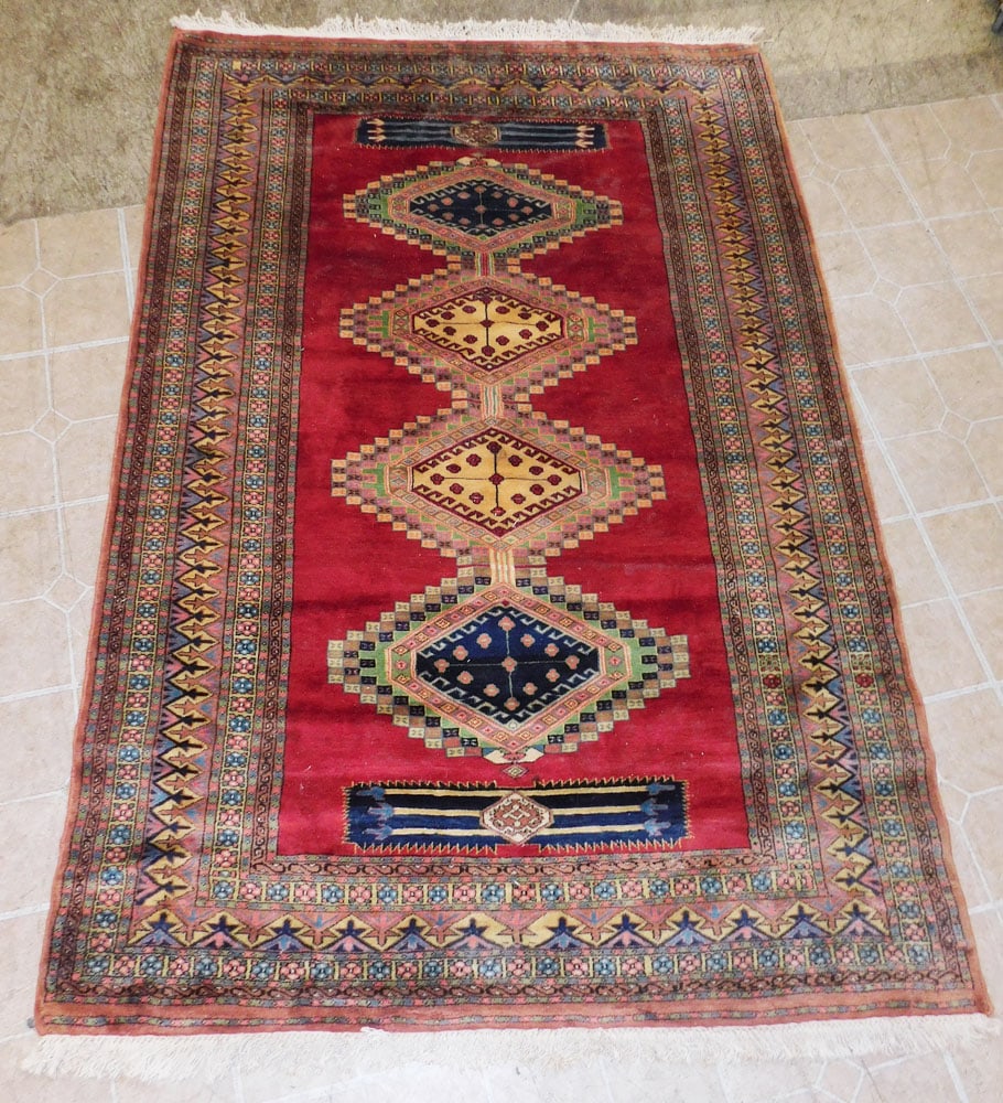 4' 2" X 6' 5" Hand Made Rug (1 of 4)
