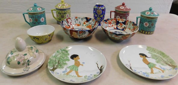 Lot of Oriental Porcelain Items