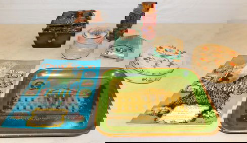 Lot of Metal, Wood, & Porcelain Collectibles