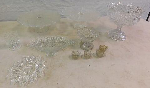 Lot of Press & Pattern Glass Items