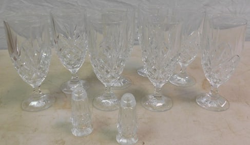 Lot of Lead Crystal Water Glasses