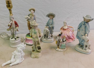 Lot of Porcelain & Bisque Figurines