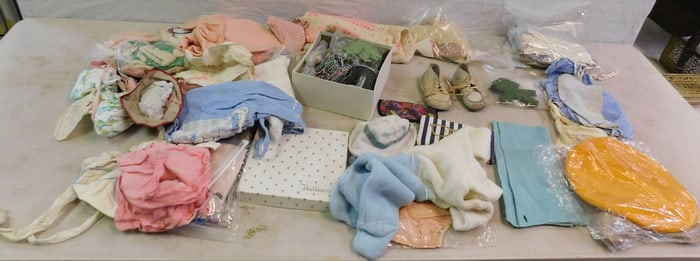 Lot of Baby, Doll Clothing & Ladies Gloves