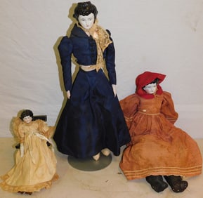 Lot of China Head Dolls