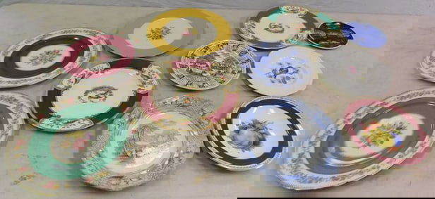 Lot of Hand Painted Porcelain Plates