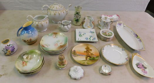 Lot of Hand Painted Porcelain Items
