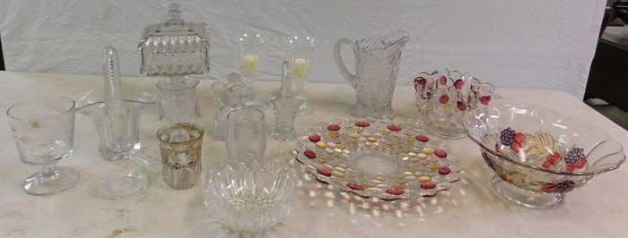 Lot of Press Glass Items