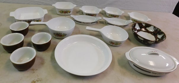 Lot of Porcelain & Corning Wear Items