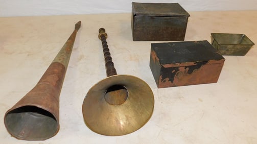 Lot of Painted Tole Items