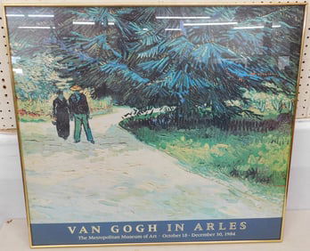 Framed Van Gogh In Arles Poster Dated 1984