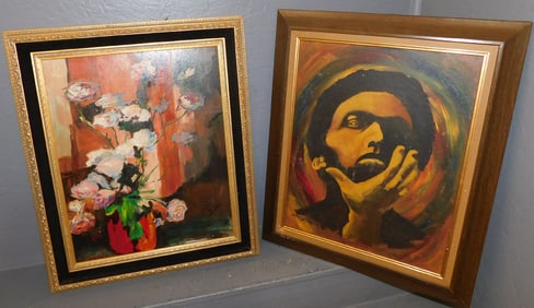 2 Framed Oil on Boards