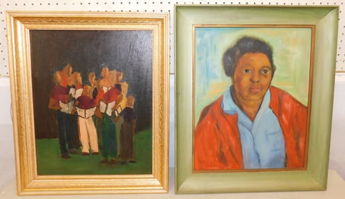 2 Framed Oil on Boards