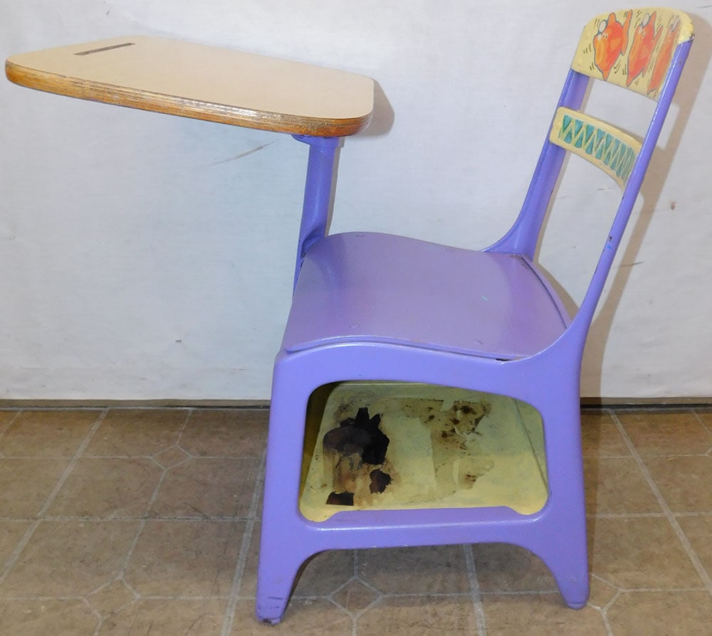 Painted Vintage School Desk (1 of 7)