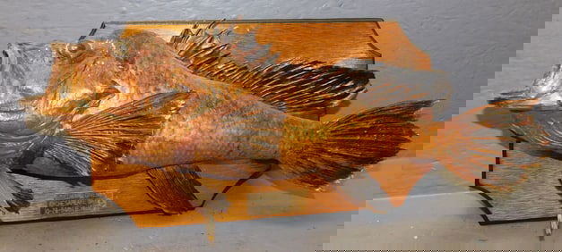 Wall Hanging of Open Mouth Fish