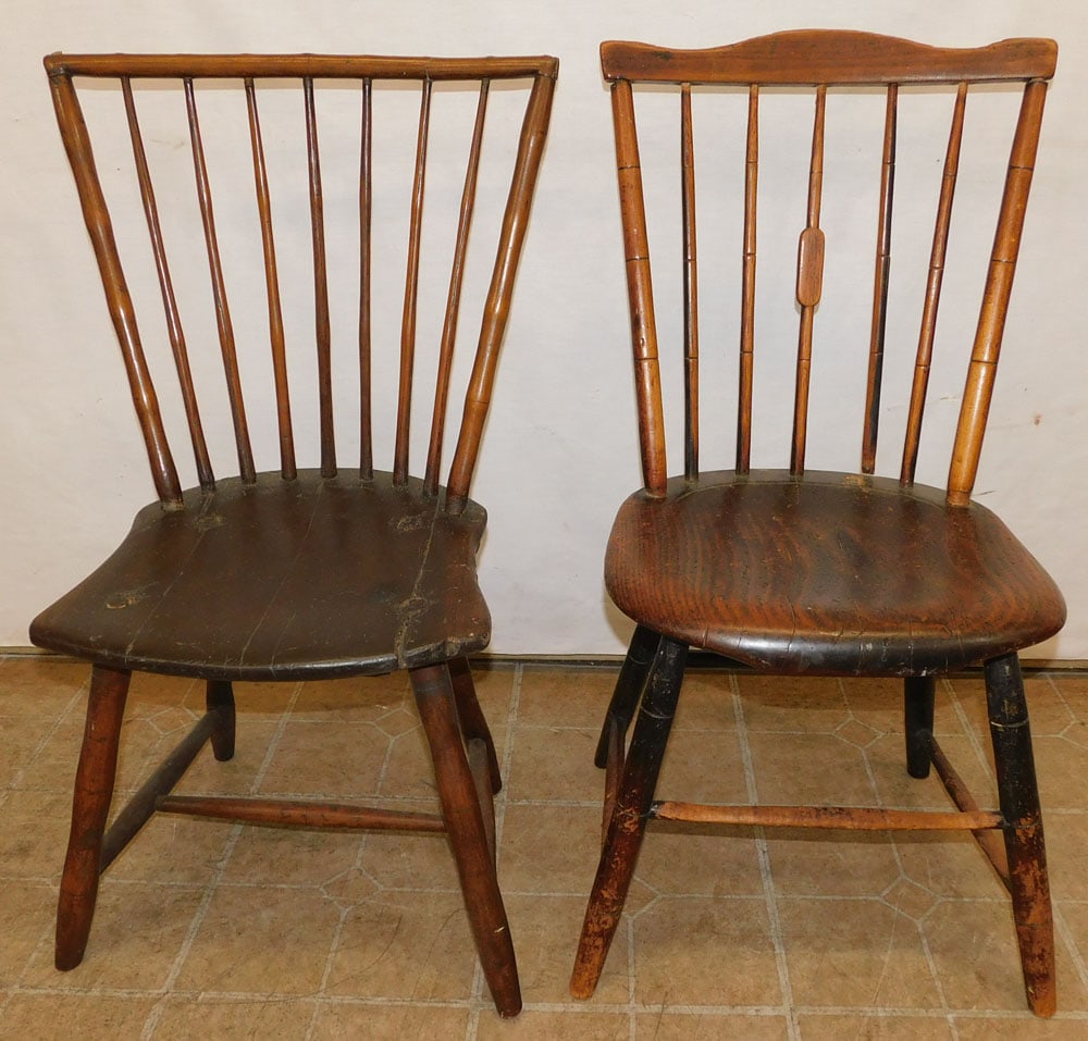2 Antique Windsor Side Chairs (1 of 4)