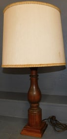 Antique Turned Heart Pine Lamp