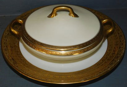 2 Pieces of Gold Rim German China