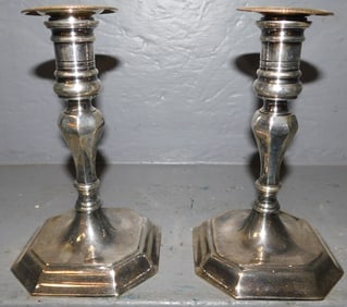 Pair of Silverplated Candlesticks