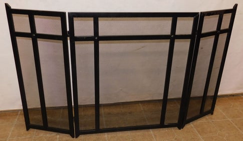 Painted Metal Folding Firescreen