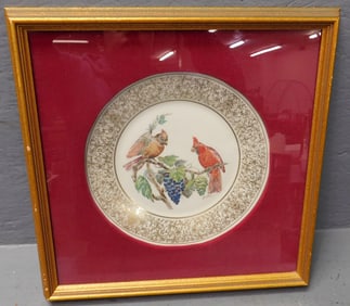 Framed Lenox Plate by Edward Marshall Boehm