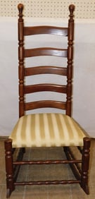 Antique Oak Ladder Back Rocker