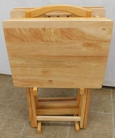 Set of Mahogany TV Tables