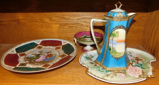 Lot of Hand Painted Porcelain