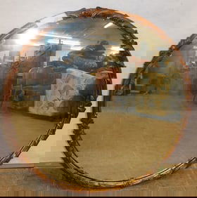 Gilded Frame Round Mirror