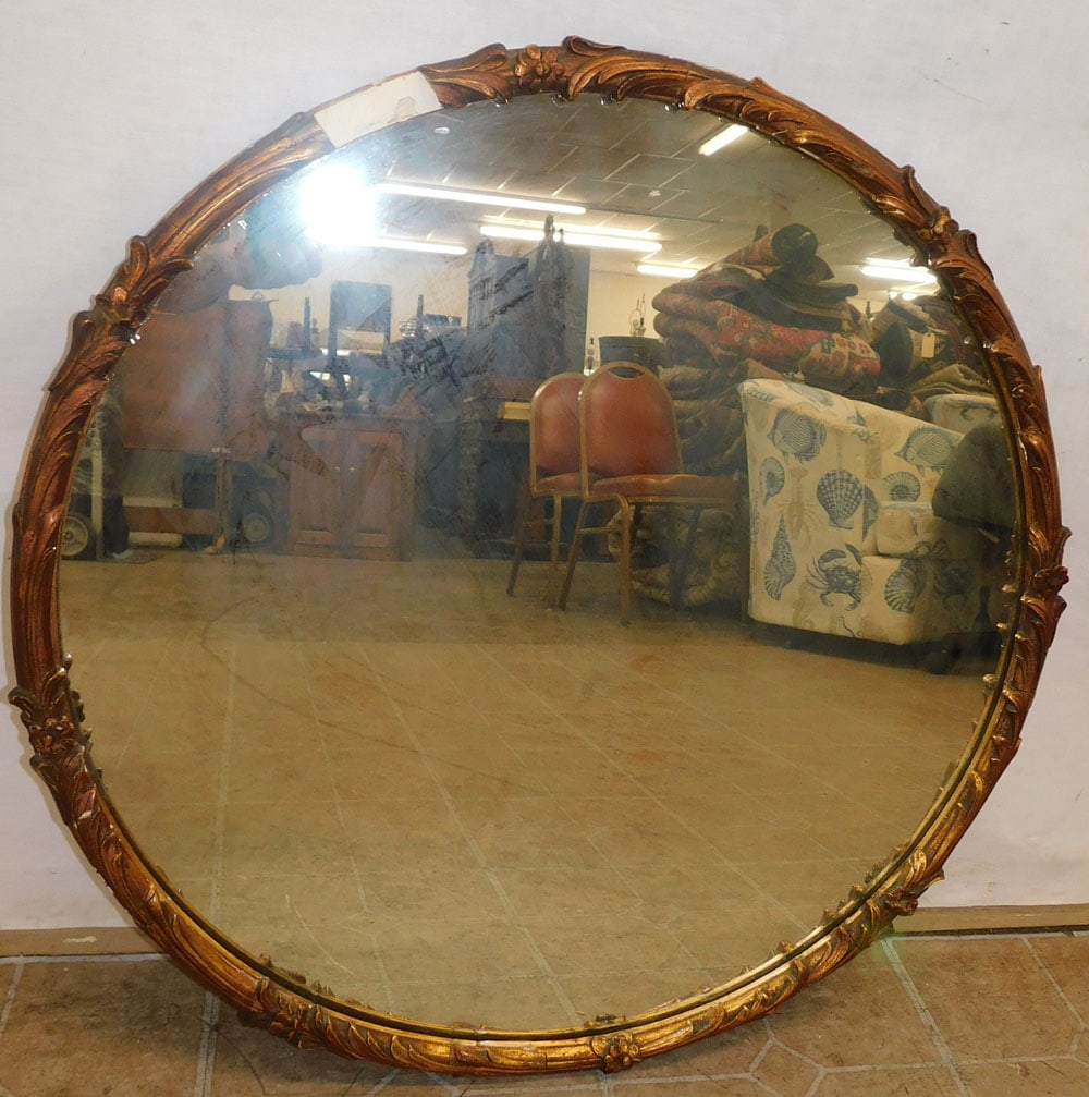 Gilded Frame Round Mirror (1 of 4)