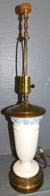 Wedgwood Porcelain Vase Made Into Lamp