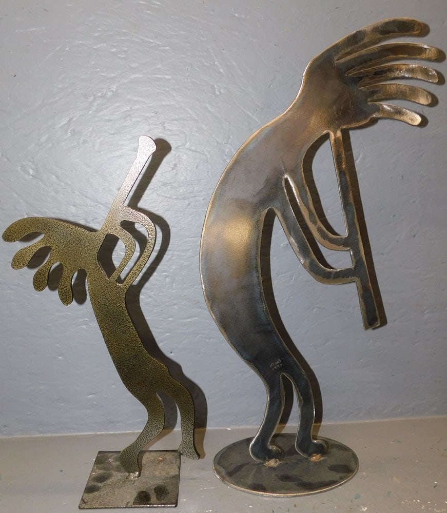 2 Metal Art Figures by Steel Images, (1 Dated 1997) (1 of 3)