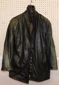 Large Size Vintage Leather Jacket