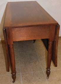 19th Century Walnut Drop-Leaf Dining Table