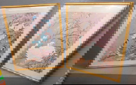 2 Oriental Duck Framed Prints