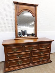Oak Dresser with Mirror by Link Taylor